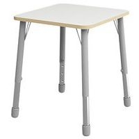 Table Eko carrée 69 x 69 cm réglable T3 à T6 - blanc - Image principale