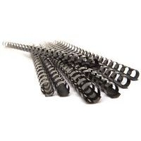 Lot de 50 Peigne de reliure en plastique 28 mm - noir - Pavo - Image principale