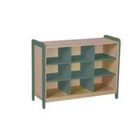 Meuble colonnes + niches Lili 3 col/9cases Ht 98 cm kaki - Image principale