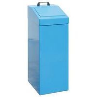 Poubelle métallique de tri sélectif, capacité 100 l - Bleu - Image principale
