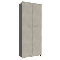 Armoire portes battantes haut. 217 cm anthracite/béton - Image principale