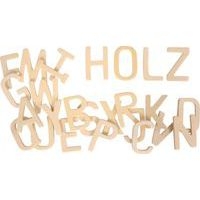 Lot 26 lettres alphabétiques bois hauteur 6 cm épaisseur 4 mm - Image principale