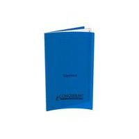 CONQUERANT Classique Répertoire 11x17cm Grands Carreaux Seyès 96 Pages Agrafées Couverture Polypro Bleu - Image principale
