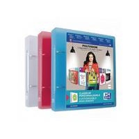 OXFORD Classeur Polyvision 17x22 Dos 40mm 2 Anneaux Ronds Couverture Polypro Translucide Coloris Assortis - Image principale