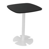 Table Host 60 x 60 x h 75 cm plt Noir pied tulipe Blanc - Image principale