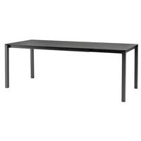 Table Pranzo 120/200 x 80 cm stratifié anthracite - Image principale