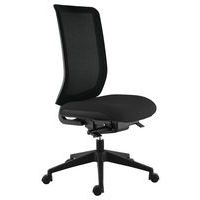 Chaise de bureau Max dossier résille noire assise noire - Image principale