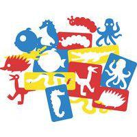 Pochoirs animaux formes et silhouettes (8 pièces) - Roylco