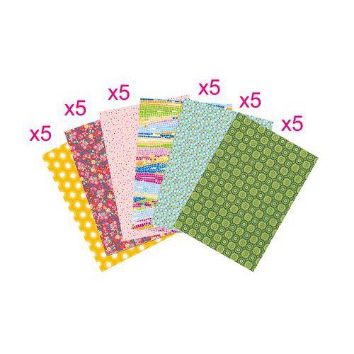 Illustration de : Pochette 30 feuilles 30x40 cm collectivité déco - Decopatch