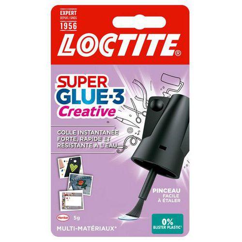 Illustration de : Super Glue-3 Créative Pinceau flacon de colle 5 g - Loctite