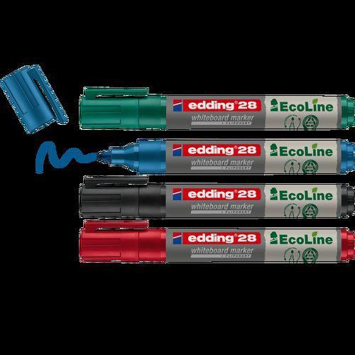 Illustration de : Marqueur effaçable à sec 28 pointe ogive - Recyclé - Edding