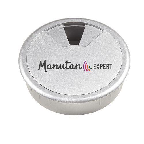 Illustration de : Obturateur passe cable bureau - Manutan Expert