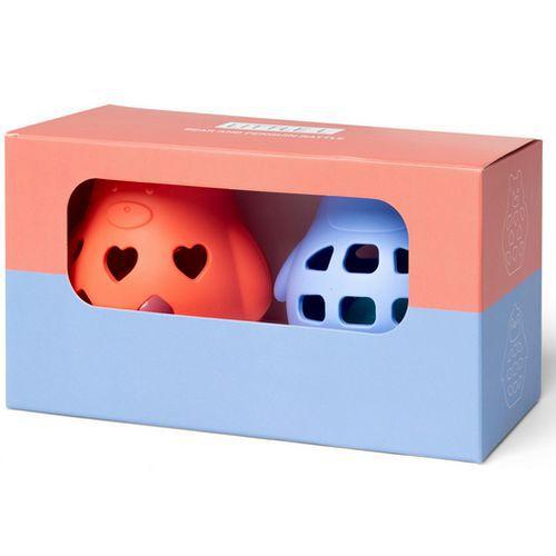 Illustration de : Lot 2 hochets silicone - Little L