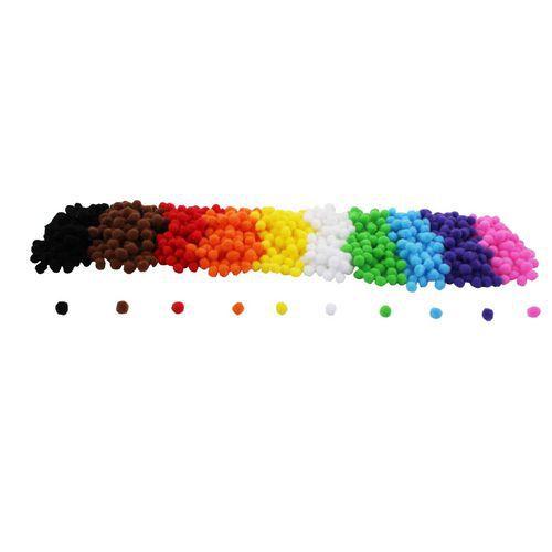 Illustration de : Sachet mini pompons colorés - 1000 pcs