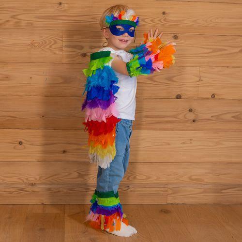 Illustration de : Sachet de 150 plumes multicolores