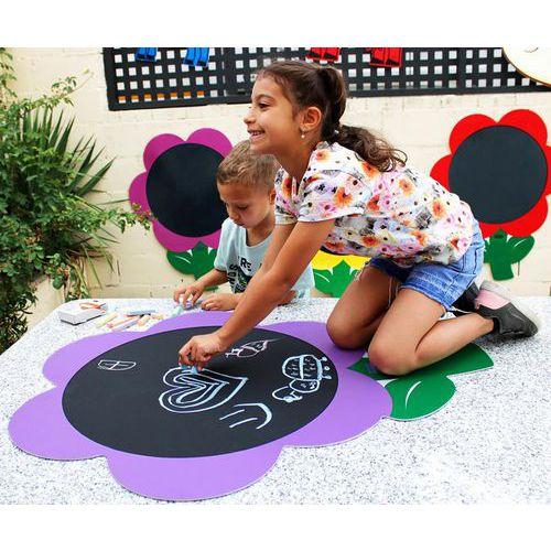 Illustration de : Lot de 5 fleurs ardoise géantes - Henbea