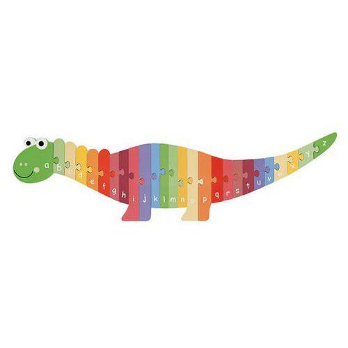 Illustration de : Puzzle alphabet dinosaure - Orange Tree