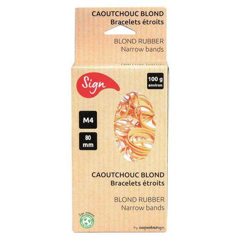 Illustration de : Boite 100g bracelet blond 80 mm - Sign