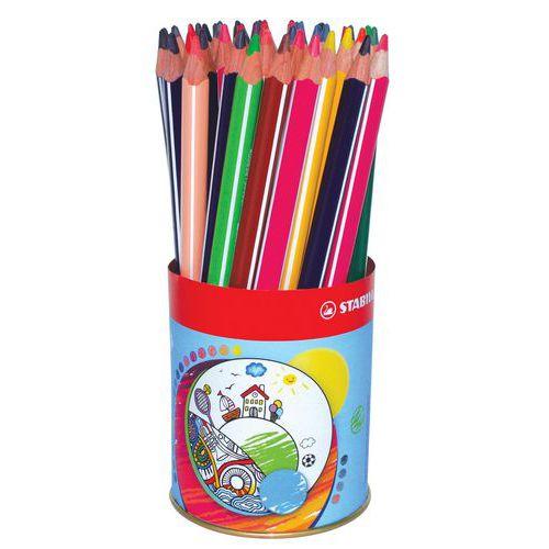 Illustration de : Pot 38 crayons de couleur Trio - 12 couleurs - Stabilo