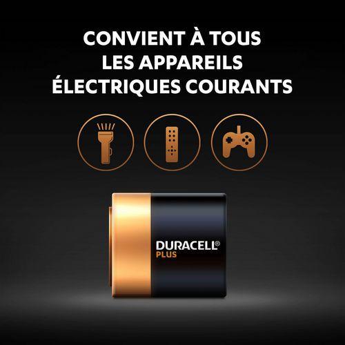 Illustration de : Pile Alcaline 4.5 V Plus 100 % - 1 unité - Duracell