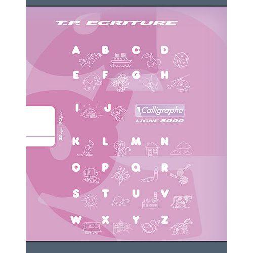 Illustration de : Cahier maternelle 32 pages 17x22 90g ligné 18mm - Calligraphe
