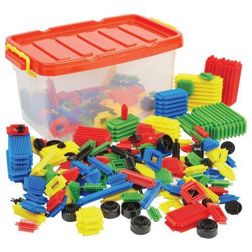 Blocs de construction adhésifs - 216 pièces avec bac - Hope Education thumbnail image 1