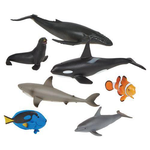 Illustration de : Animaux marins - 7 figurines - Hope Education