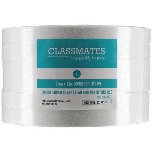 Illustration de : Ruban adhésif double face - 12 mm x 33 m - Classmates