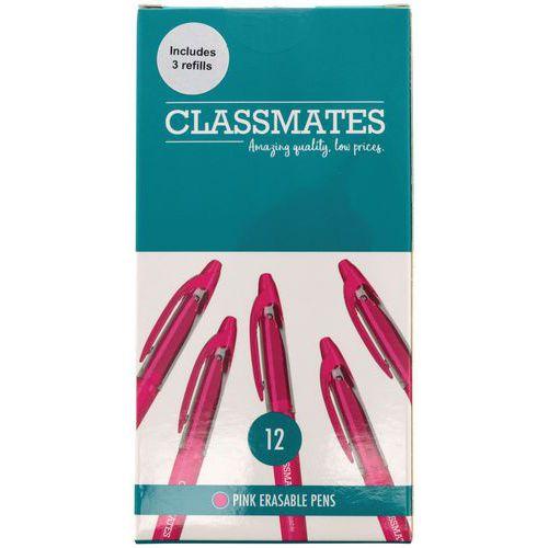 Illustration de : Stylo roller effaçable avec grip caoutchouté - Classmates