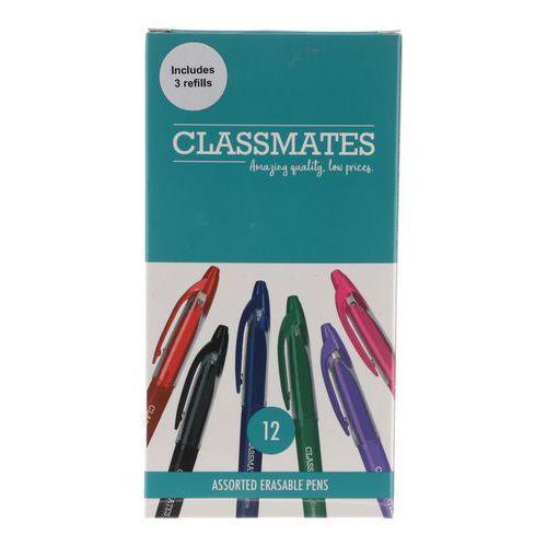 Illustration de : Stylo roller effaçable - Assortiment de 6 couleurs - Classmates