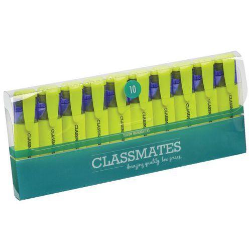 Illustration de : Surligneur jaune vif - Pointe biseautée 5 mm - Classmates