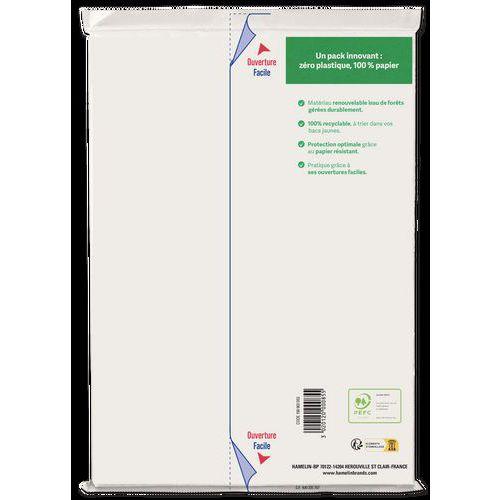 Illustration de : Etui 50 copies doubles 200 pages 70g A4 perforées seyes - Conquerant