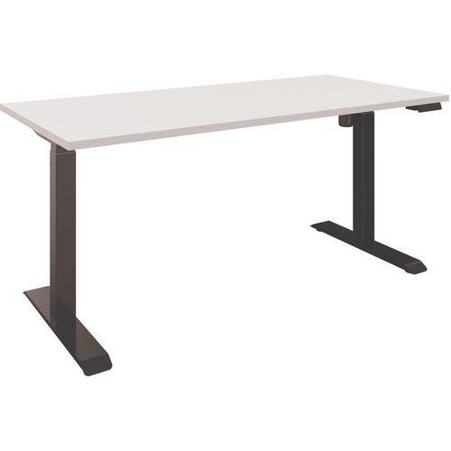 Illustration de : Bureau électrique avec plateau mélaminé 160 cm - Lutz - Eol