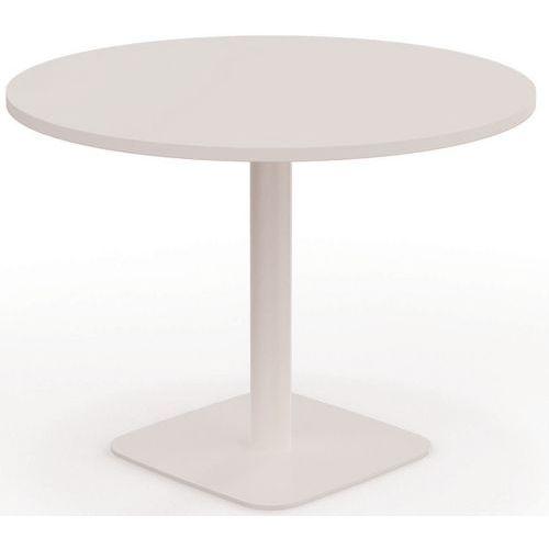 Illustration de : Tableau de réunion ronde en plateau Eloise - L100 cm - Eol