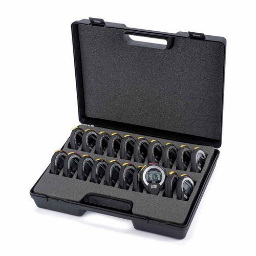 Illustration de : Chronomètres top - Casal Sport - Lot de 20 avec malette