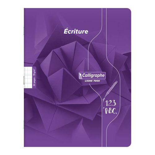 Illustration de : Cahier d'écriture piqué 7000 17x22 cm DL2mmVI - Calligraphe