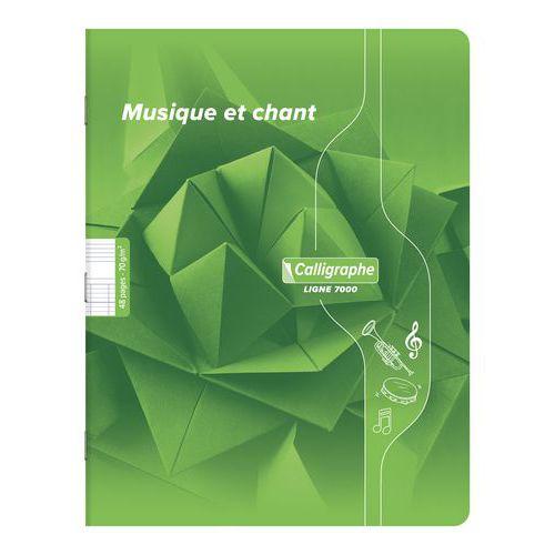 Illustration de : Musique & Chant piqué 7000 17x22 cm +Seyès - Calligraphe