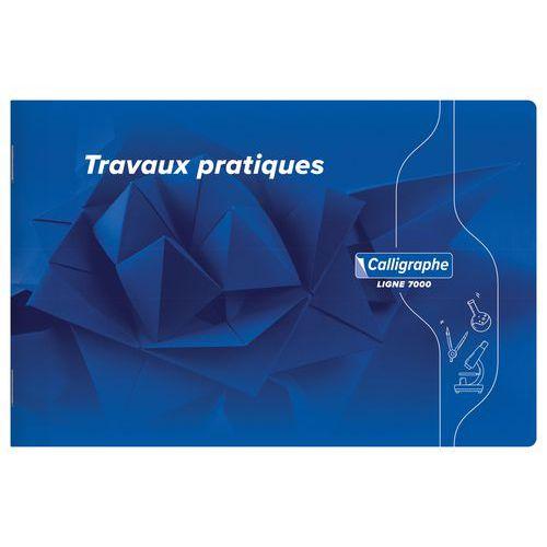 Illustration de : Cahier travaux pratiques piqué 7000 24x16 cm uni - Calligraphe