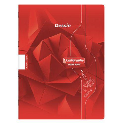 Illustration de : Cahier dessin albums maternelle 24x32 cm 120g - Calligraphe