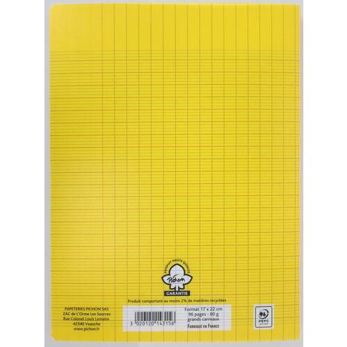 Illustration de : Cahier polypropylène 96 pages Seyes 17x22 cm 80g - Pichon