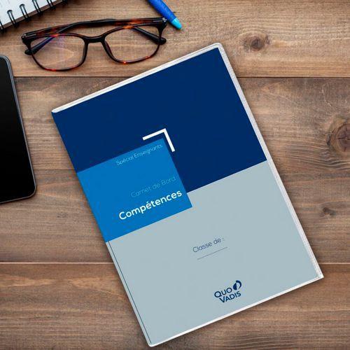 Illustration de : Carnet de bord compétences 2129fr format A4 - Quo vadis