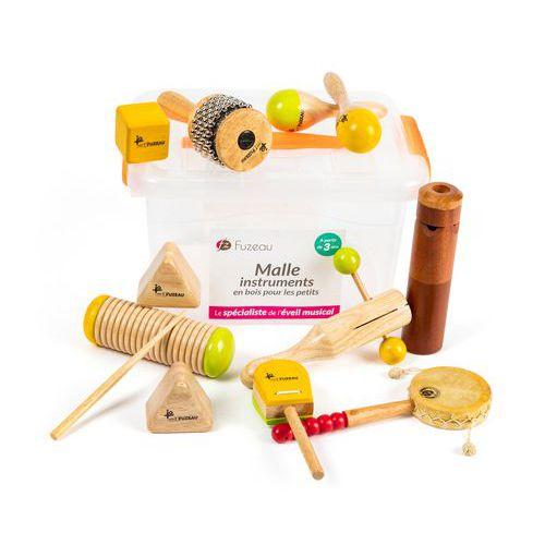 Illustration de : Malle instruments en bois pour les petits - Fuzeau