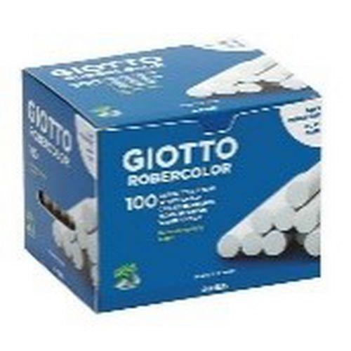 Illustration de : Boîte de 100 craies omyacolor blanches - Giotto