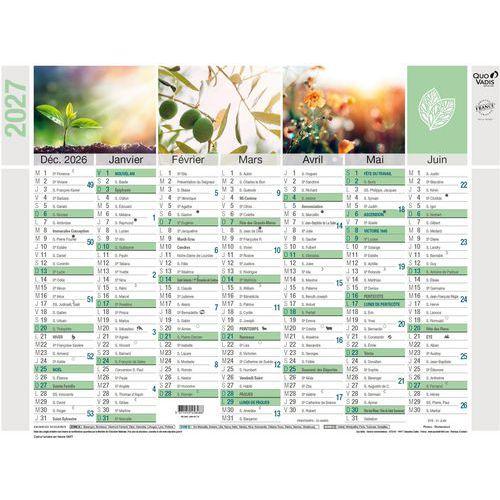 Illustration de : Calendrier banque Equology 2027 - 18x13,5 cm - Quo Vadis