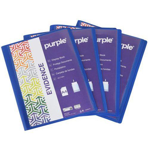 Illustration de : Reliure plastique personnalisable 20 volets transparents