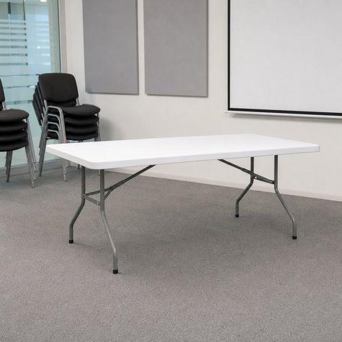 Illustration de : Table pliante rectangulaire 152 X 76 cm HDPE - Lifetime
