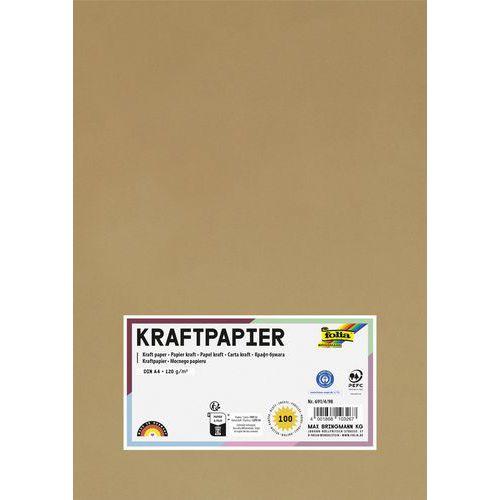 Illustration de : Bloc de 100 Feuilles de papier kraft couleur brun A4 - Folia