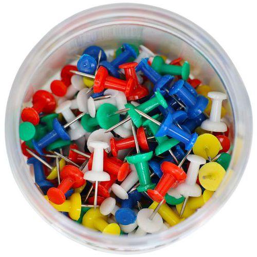 Illustration de : Boîte de 200 épingles push pins hauteur de pointe 7mm