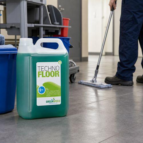 Illustration de : Nettoyant sol neutre Techno Floor - Bidon 5 L