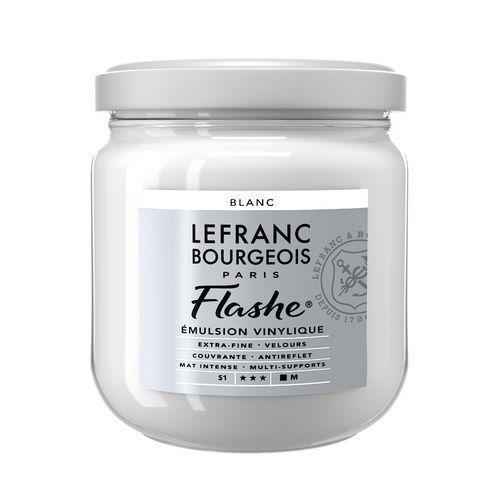 Illustration de : Peinture vinylique blanche 400 ml - Lefranc Bourgeois